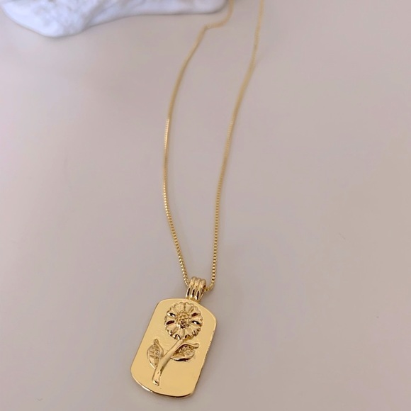 444style Jewelry - Sunflower Necklace | 14k Gold Filled